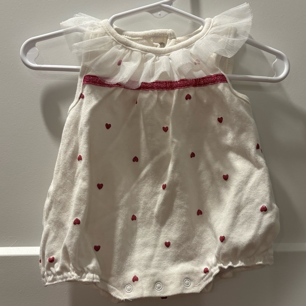 Rene Rofé Heart Onesie for Valentine’s Day